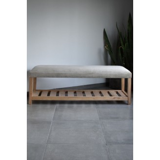 Pie de Cama Praga liso con tachas